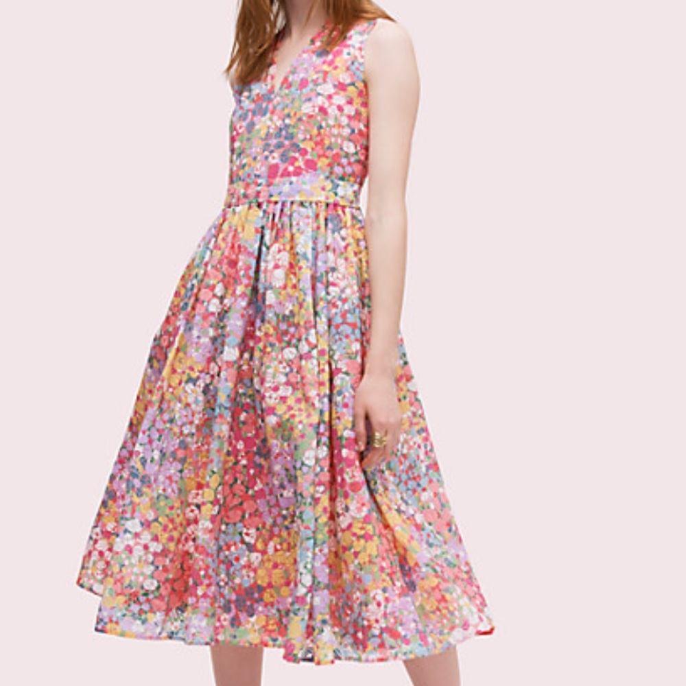 Kate Spade Floral Dots Burnout Dress